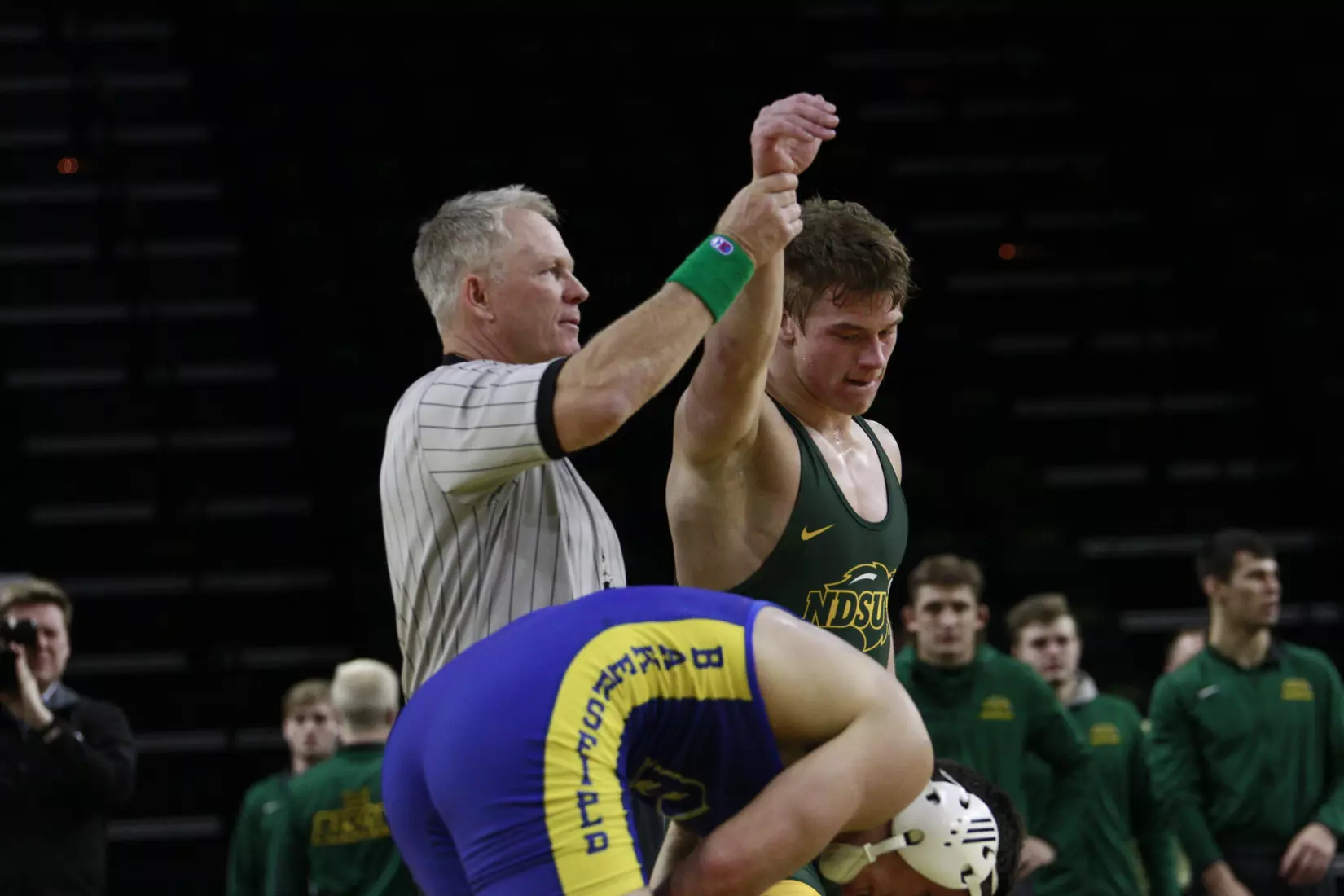 North Dakota State 184 TJ Pottinger during Bison 24-9 win over Cal State Bakersfield on Nov. 3 in Scheels Center.