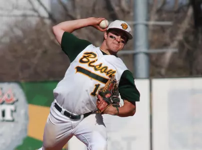 Mossey Pitches Complete Game as Bison Split With Valparaiso Image