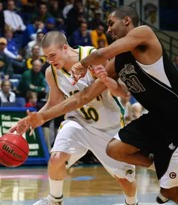Free-Throw Shooting Carries Bison Past Centenary in League Quarterfinals, 83-77 Image