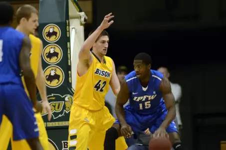 Bison Move Into Second-Place Tie With 58-54 Win at Fort Wayne Image