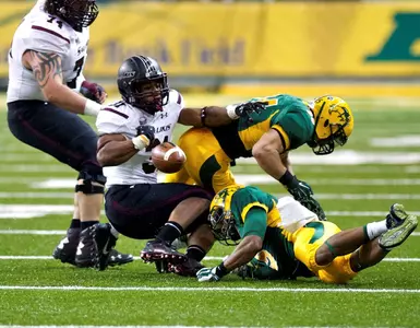 Christian Dudzik's hit forces a fumble