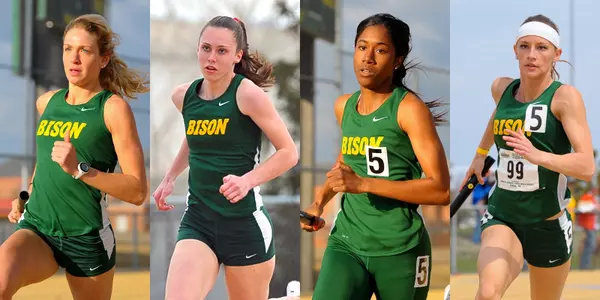 Paige Stratioti, Morgan Milbrath, Antoinette Goodman, Ashley Tingelstad