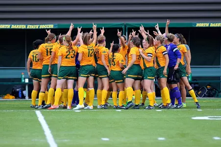 NDSU Soccer Huddle
