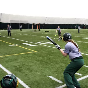 Dacotah Field Bubble softball pitching and hitting