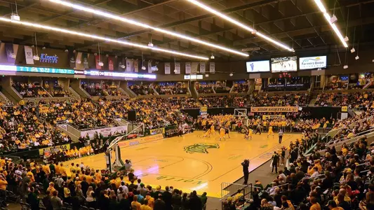 Scheels Arena men's basketball crowd