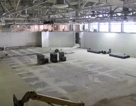 Scheels Center concrete floor