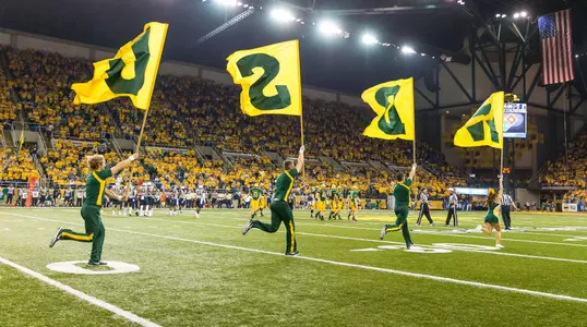 Cheer Team NDSU Flags