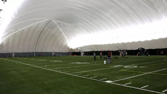 Softball Practice in Dacotah Field Bubble