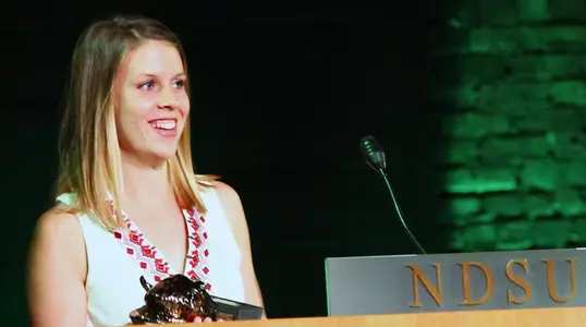 Erin Teschuk Green and Gold Gala