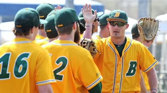 NDSU baseball high fives