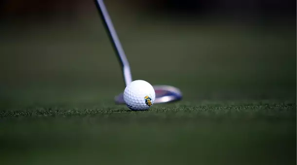 NDSU golf ball and putter