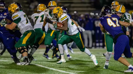 Ty Brooks rushes at Western Illinois