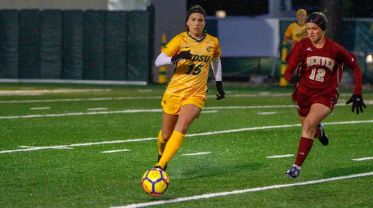 NDSU women's soccer vs. Denver at Dacotah Field on Thursday, Oct. 4, 2018.