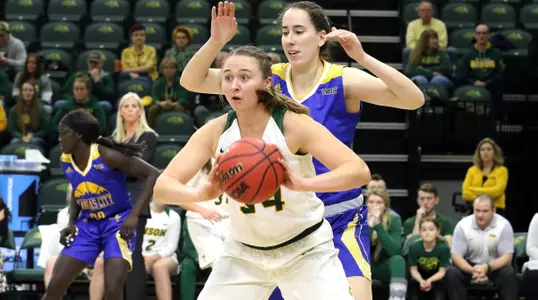 NDSU plays UMKC during the Sunday, December 2, 2018 game in Fargo, N.D. Photo by Carrie Snyder