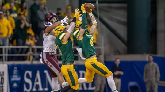 James Hendricks intercepts a pass