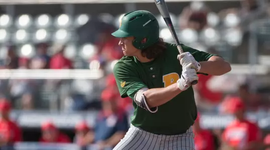North Dakota State University Bison center fielder Jayse McLean (24) at bat during a game against the University of Arizona Wildcats at Hi Corbett Field on March 11, 2018 in Tucson, Arizona. (Zachary Lucy Photography)