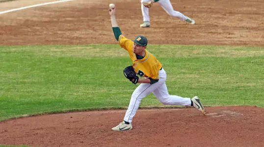 North Dakota State University plays Dakota State during the Wednesday, April 24, 2018 game in Fargo, N.D. Photo by Carrie Snyder