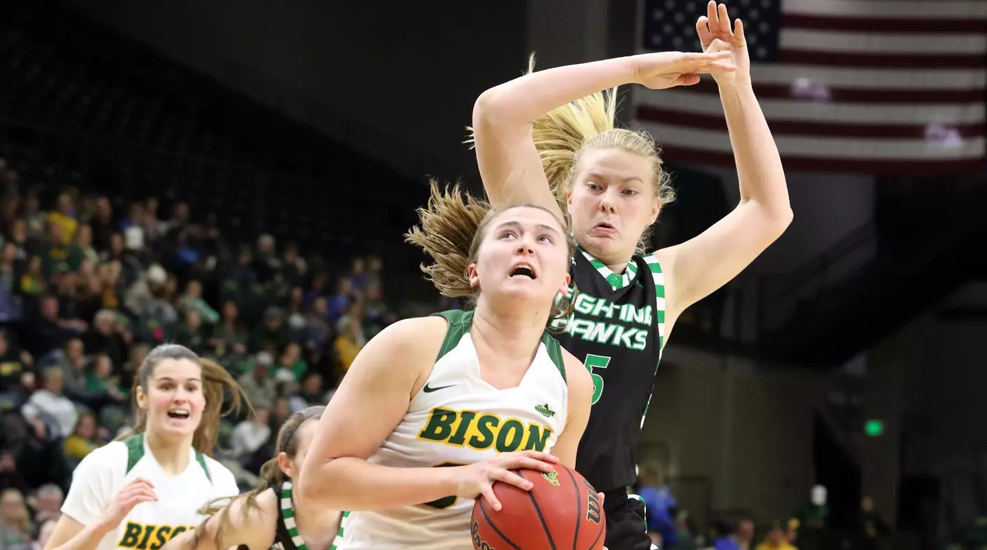 North Dakota State University plays the University of North Dakota on Sunday, January 20, 2019 in Fargo, N.D. Photo by Carrie Snyder