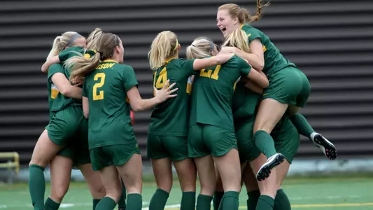 NDSU Soccer Goal Celebration