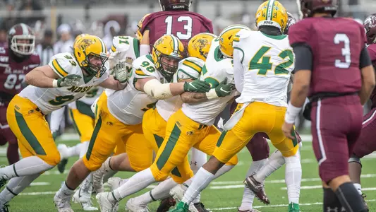 Matt Biegler and the NDSU defense make a stop