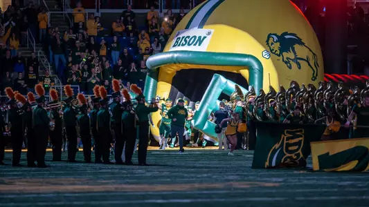 NDSU football team takes the field