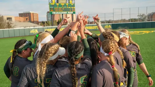 NDSU Softball Horns Up CF
