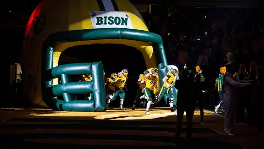 NDSU football team takes the field