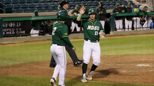 Brock Anderson Peter Brookshaw - North Dakota State University plays Purdue - Fort Wayne on Saturday, May 11, 2019 in Fargo, N.D. Photo by Carrie Snyder