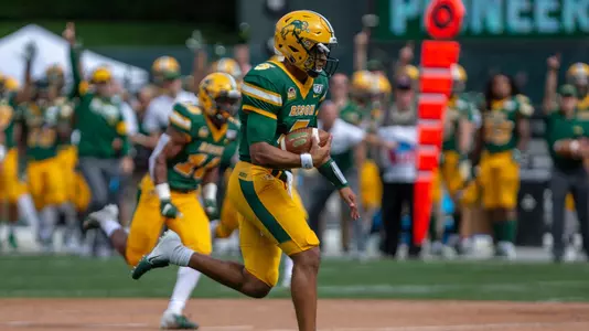 Trey Lance rushing at Target Field