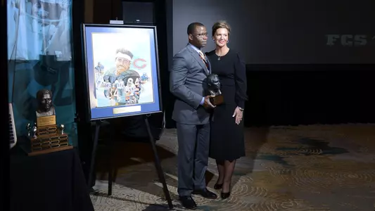 Carlton Lance, Angie Lance, Walter Payton Award