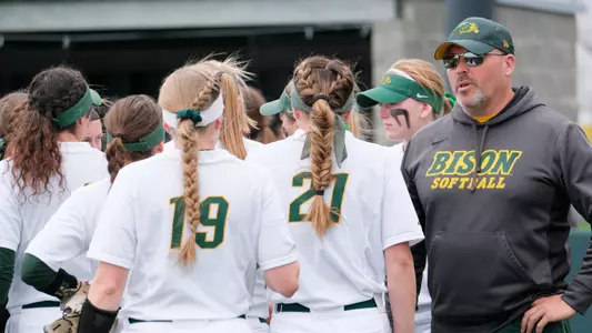 North Dakota State softball coach Darren Mueller