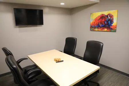 Meeting table with four chairs