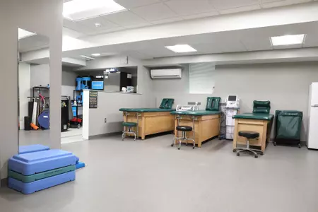 Athletic training room