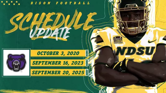 NDSU-Central Arkansas Schedule Graphic