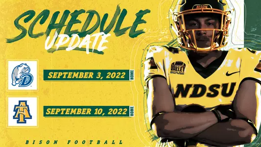 2022 NDSU football schedule update graphic