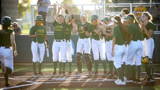 NDSU softball home run celebration