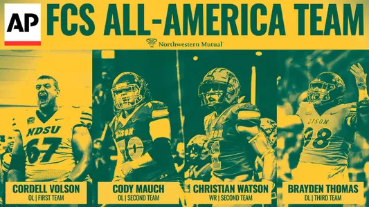 NDSU AP FCS All-Americans graphic