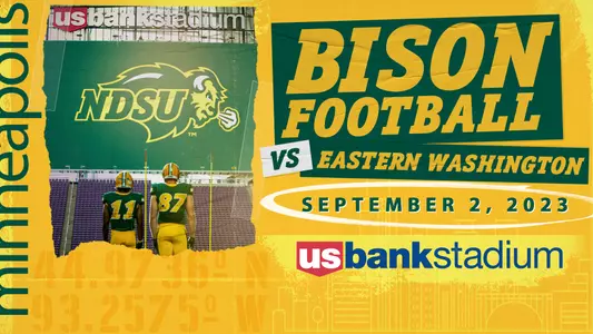 NDSU U.S. Bank Stadium 2023 Football Game Graphic