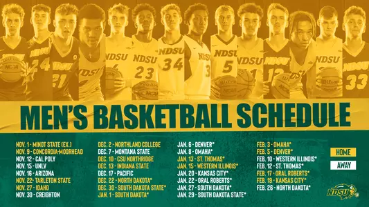 2021-22 NDSU Men's Basketball Schedule