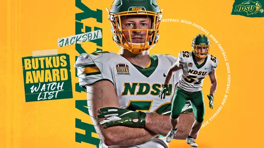 Graphic of Jackson Hankey for the Butkus Award watch list