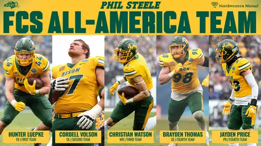 2021 NDSU Phil Steele FCS All-Americans graphic