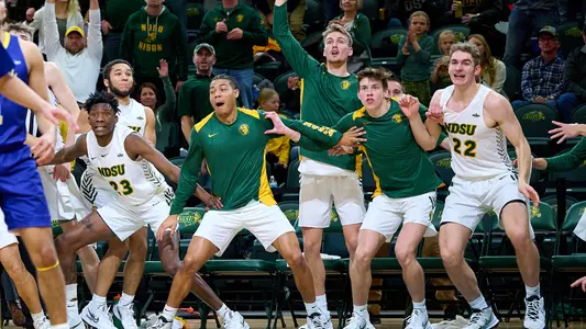 NDSU bench celebrates