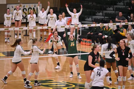 NDSU VB Team Celebration
