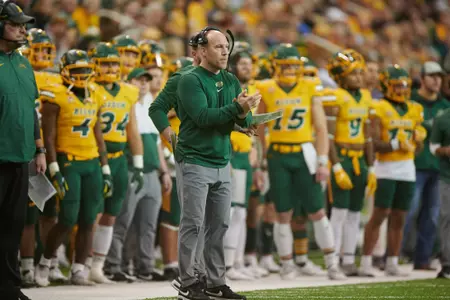 NDSU running backs coach Joe Beschorner
