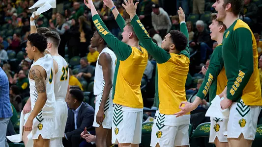 NDSU bench celebrates