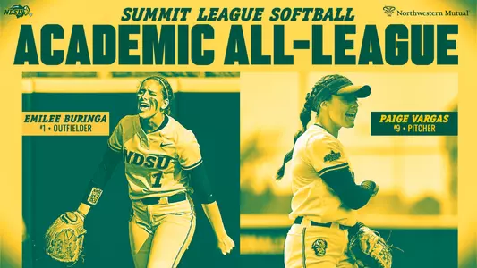 Emilee Buringa, Paige Vargas Academic All-Summit League Team