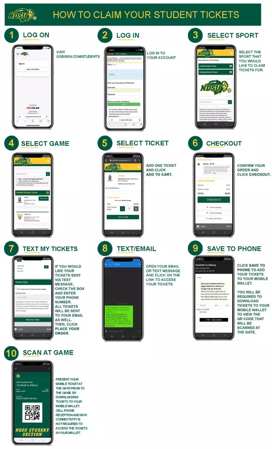 How to Claim NDSU Student Tickets 2022