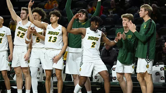 NDSU bench celebrates