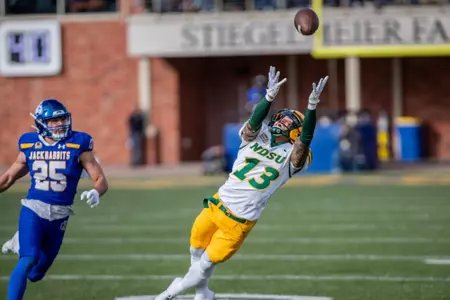 Action from the Dakota Marker football game between North Dakota State and South Dakota State on Saturday, Nov. 4, 2023.