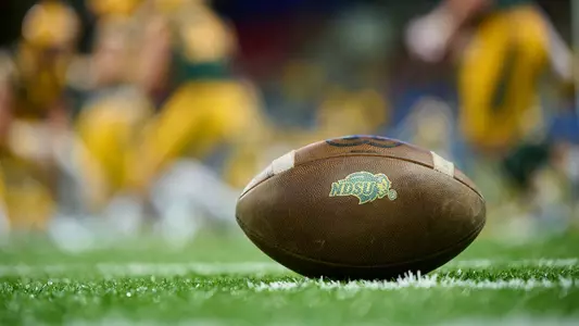 Football with an NDSU logo